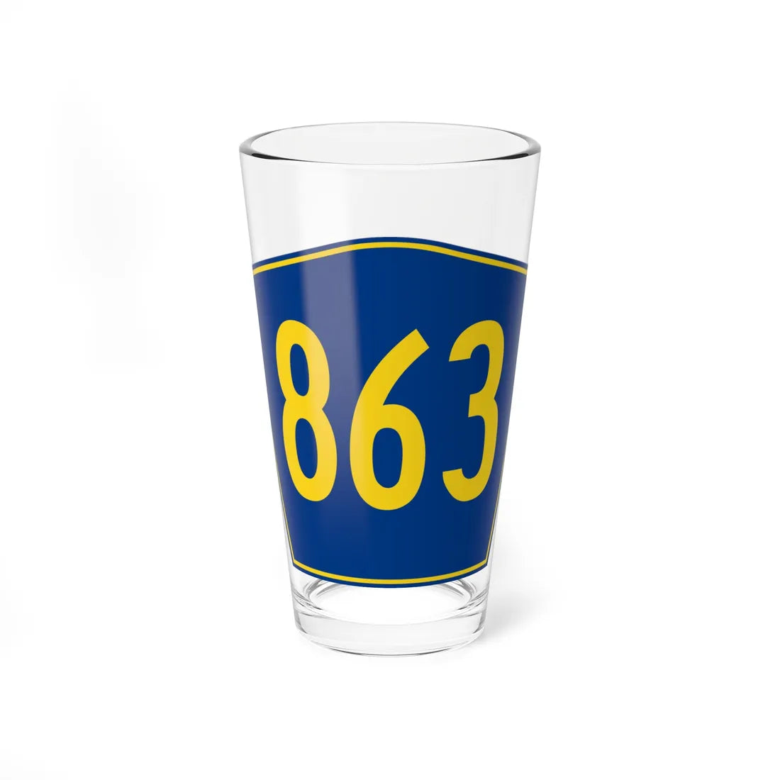 PR secondary 863 (Puerto Rico) (Road Sign) Pint Glass 16oz - Go Mug Yourself