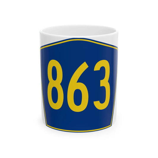 PR secondary 863 (Puerto Rico) (Road Sign) White Coffee Mug 11oz - Go Mug Yourself