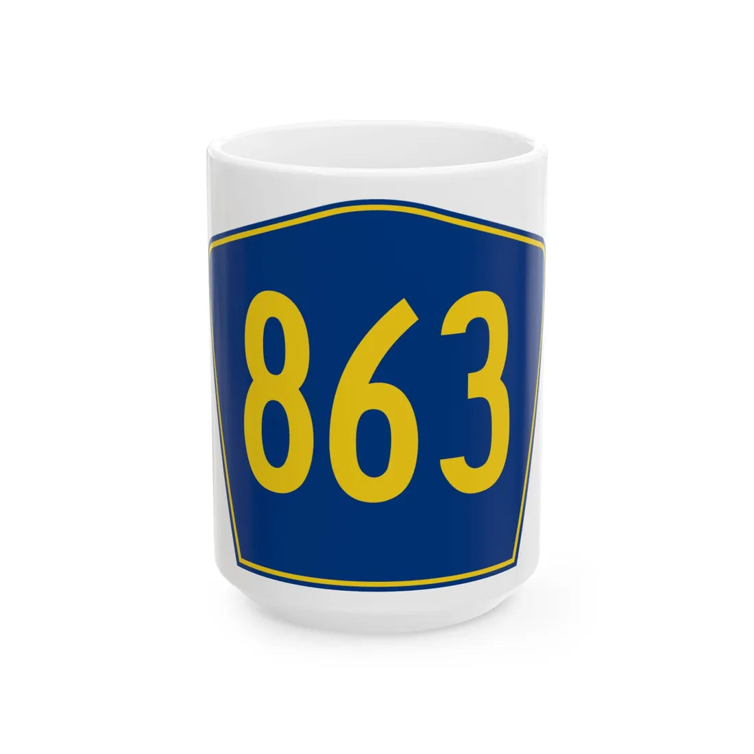 PR secondary 863 (Puerto Rico) (Road Sign) White Coffee Mug 15oz - Go Mug Yourself