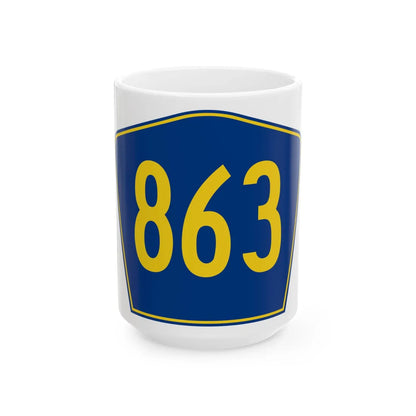 PR secondary 863 (Puerto Rico) (Road Sign) White Coffee Mug 15oz - Go Mug Yourself