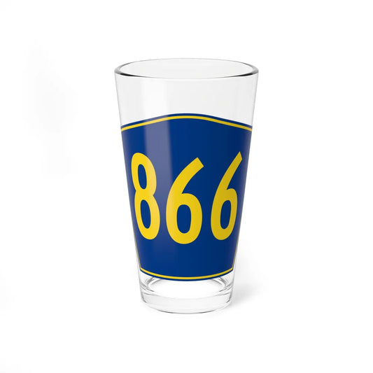 PR secondary 866 (Puerto Rico) (Road Sign) Pint Glass 16oz 16oz - Go Mug Yourself