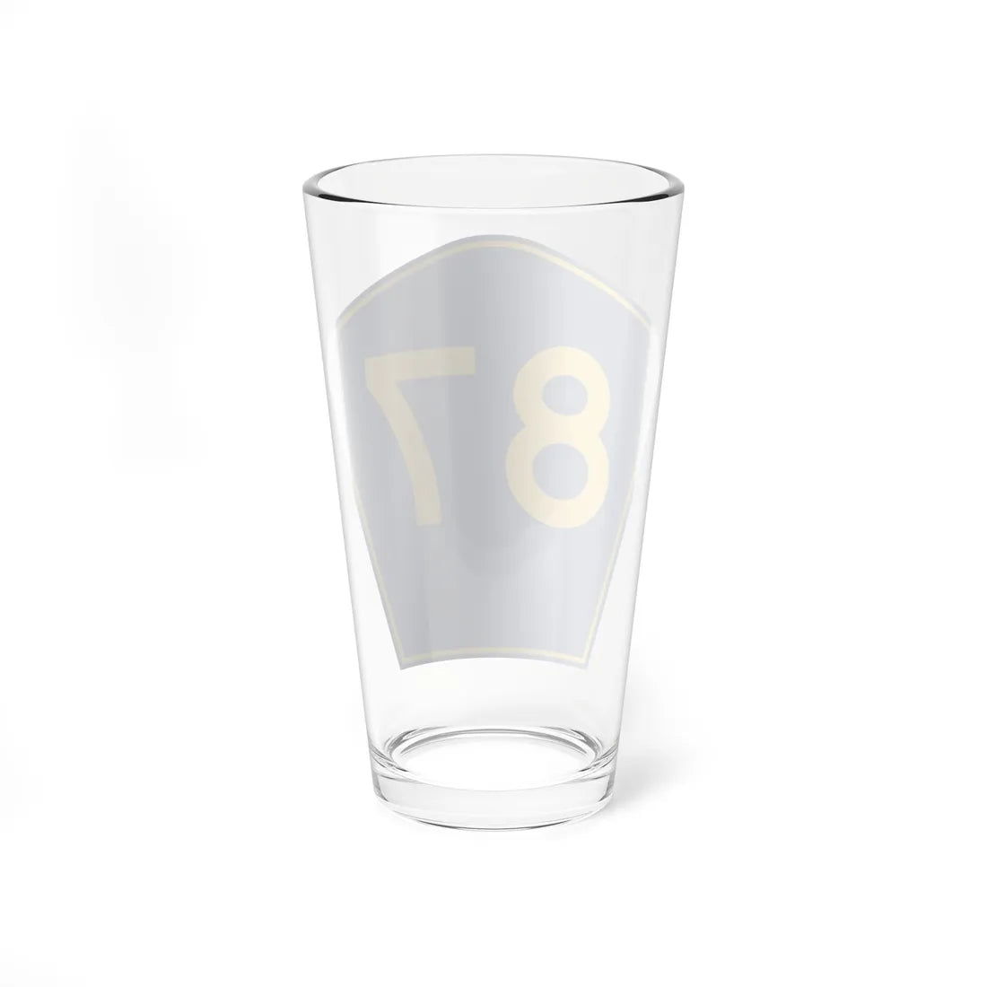 PR secondary 87 (Puerto Rico) (Road Sign) Pint Glass 16oz - Go Mug Yourself
