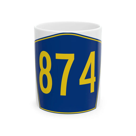 PR secondary 874 (Puerto Rico) (Road Sign) White Coffee Mug 11oz - Go Mug Yourself