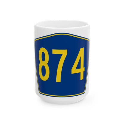 PR secondary 874 (Puerto Rico) (Road Sign) White Coffee Mug 15oz - Go Mug Yourself