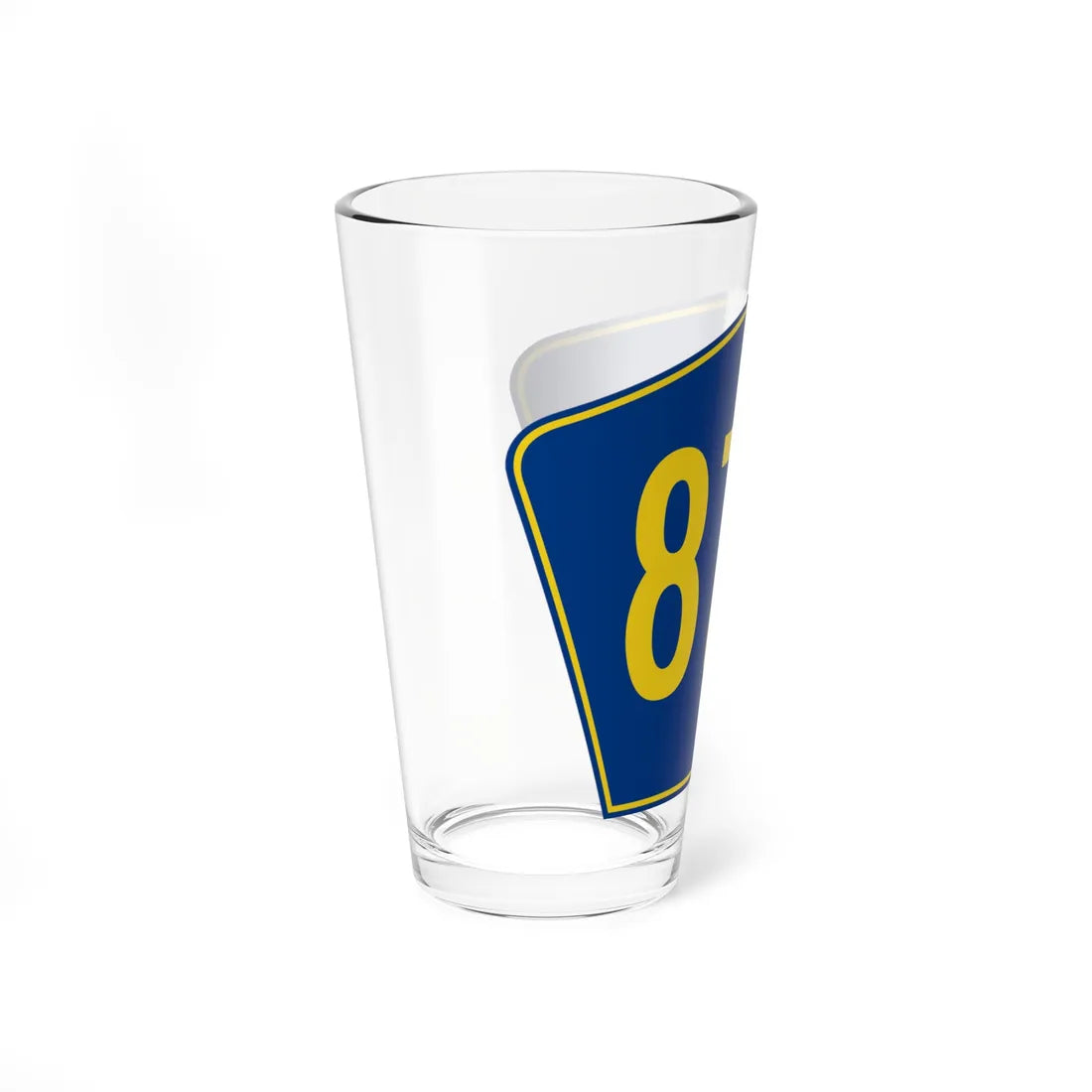 PR secondary 876 (Puerto Rico) (Road Sign) Pint Glass 16oz - Go Mug Yourself
