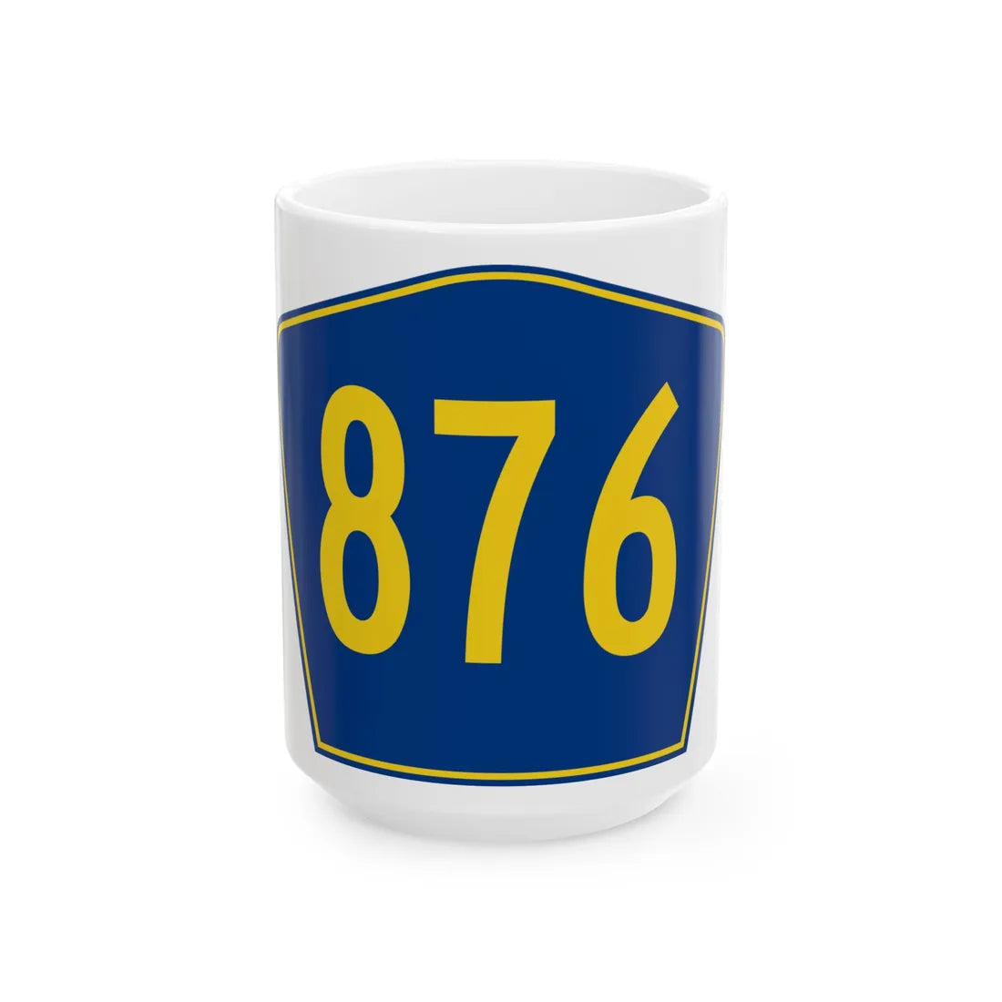 PR secondary 876 (Puerto Rico) (Road Sign) White Coffee Mug 15oz - Go Mug Yourself
