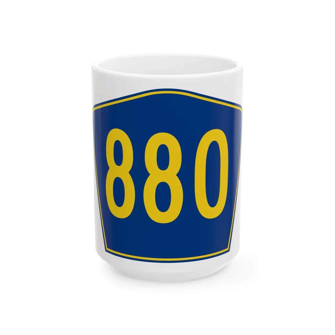 PR secondary 880 (Puerto Rico) (Road Sign) White Coffee Mug 15oz - Go Mug Yourself