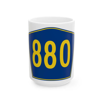PR secondary 880 (Puerto Rico) (Road Sign) White Coffee Mug 15oz - Go Mug Yourself
