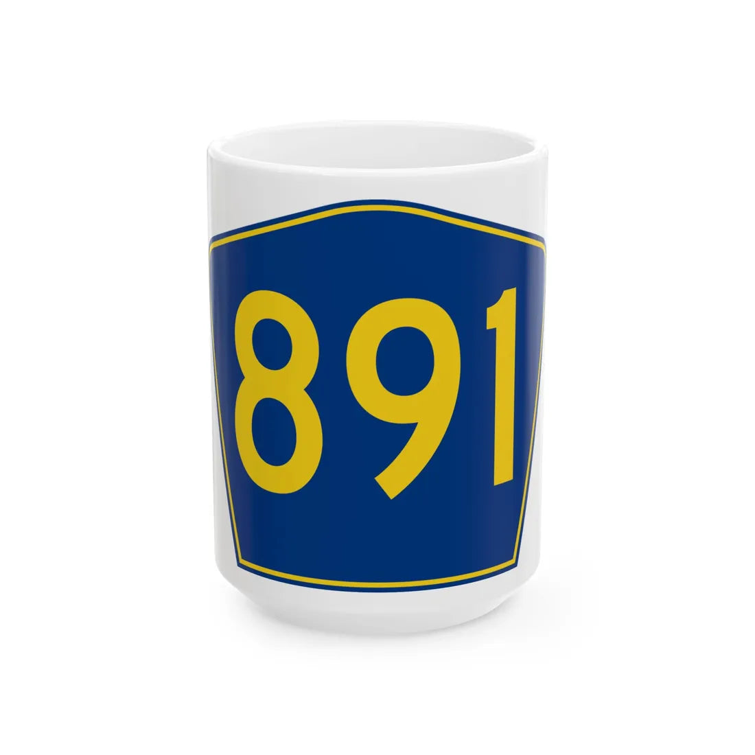 PR secondary 891 (Puerto Rico) (Road Sign) White Coffee Mug 15oz - Go Mug Yourself
