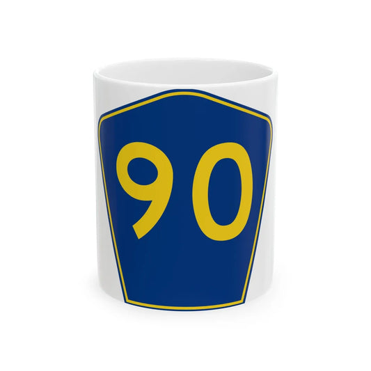 PR secondary 90 (Puerto Rico) (Road Sign) White Coffee Mug 11oz - Go Mug Yourself