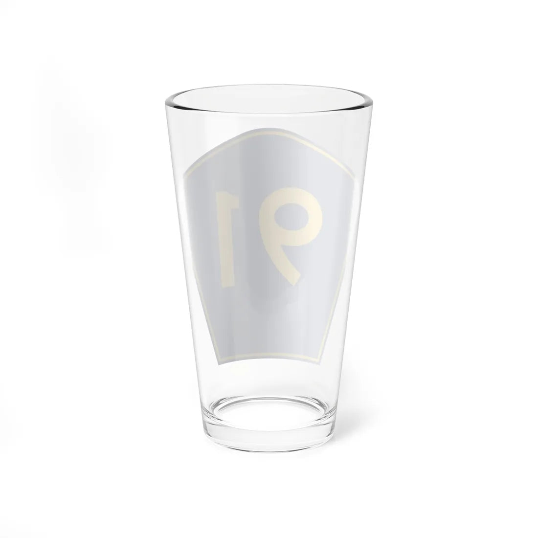 PR secondary 91 (Puerto Rico) (Road Sign) Pint Glass 16oz - Go Mug Yourself