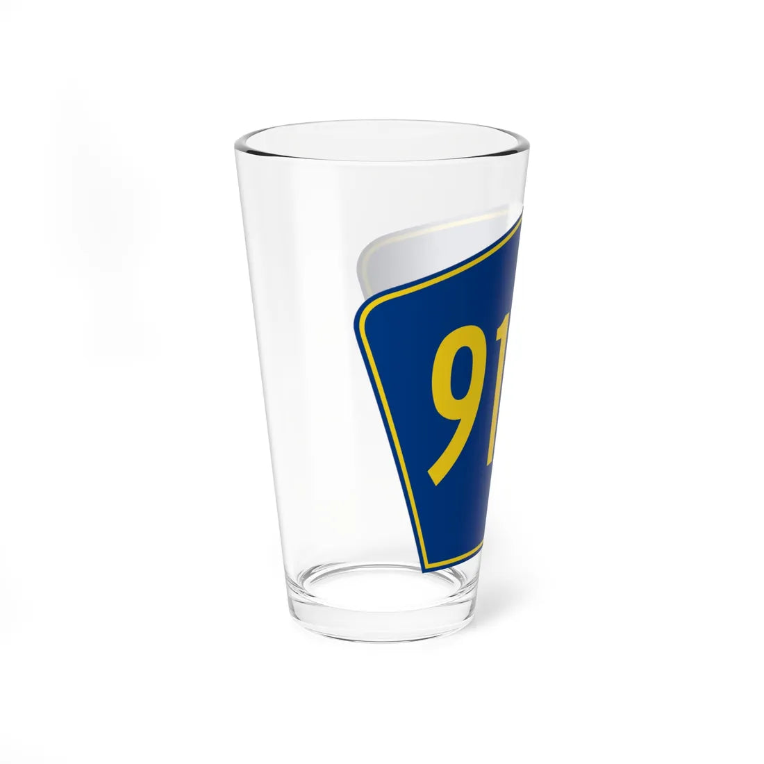 PR secondary 9187 (Puerto Rico) (Road Sign) Pint Glass 16oz - Go Mug Yourself