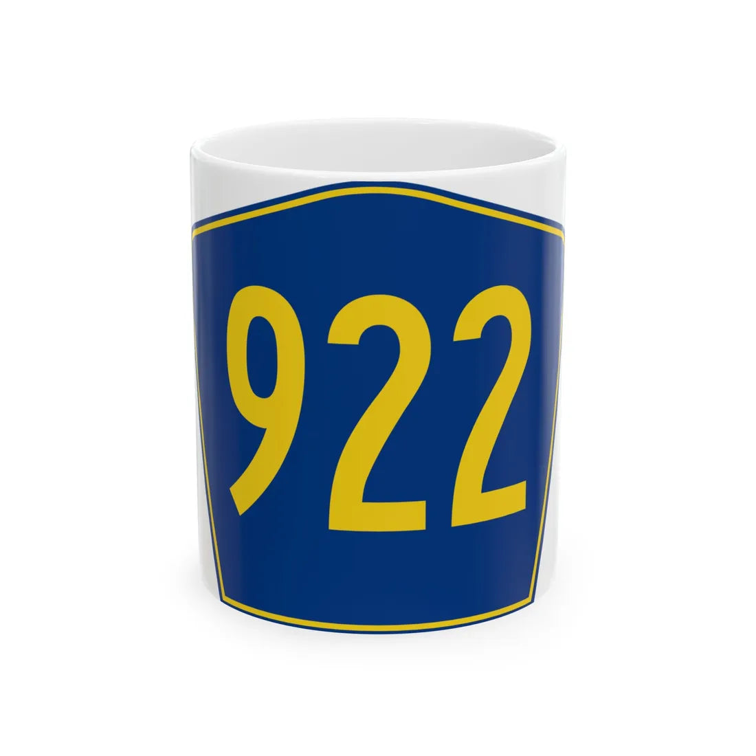 PR secondary 922 (Puerto Rico) (Road Sign) White Coffee Mug 11oz - Go Mug Yourself