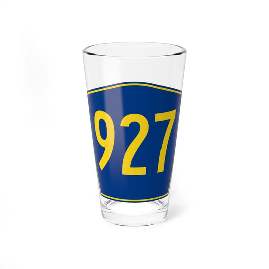 PR secondary 927 (Puerto Rico) (Road Sign) Pint Glass 16oz 16oz - Go Mug Yourself
