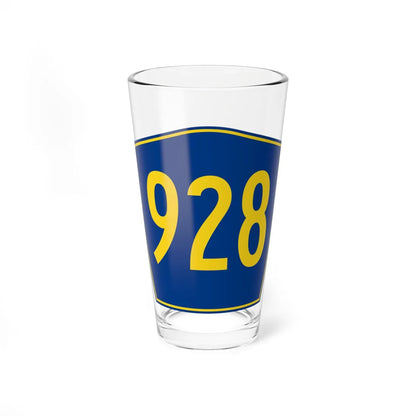 PR secondary 928 (Puerto Rico) (Road Sign) Pint Glass 16oz - Go Mug Yourself