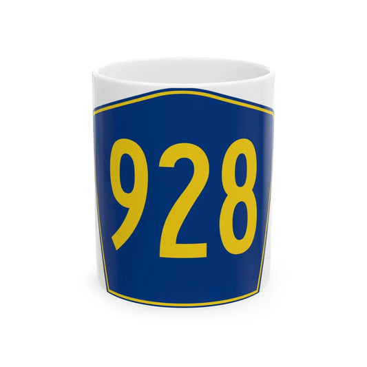 PR secondary 928 (Puerto Rico) (Road Sign) White Coffee Mug 11oz - Go Mug Yourself