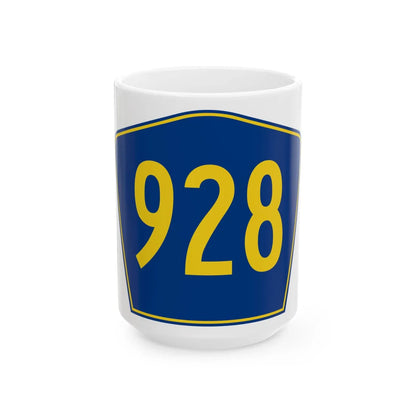 PR secondary 928 (Puerto Rico) (Road Sign) White Coffee Mug 15oz - Go Mug Yourself