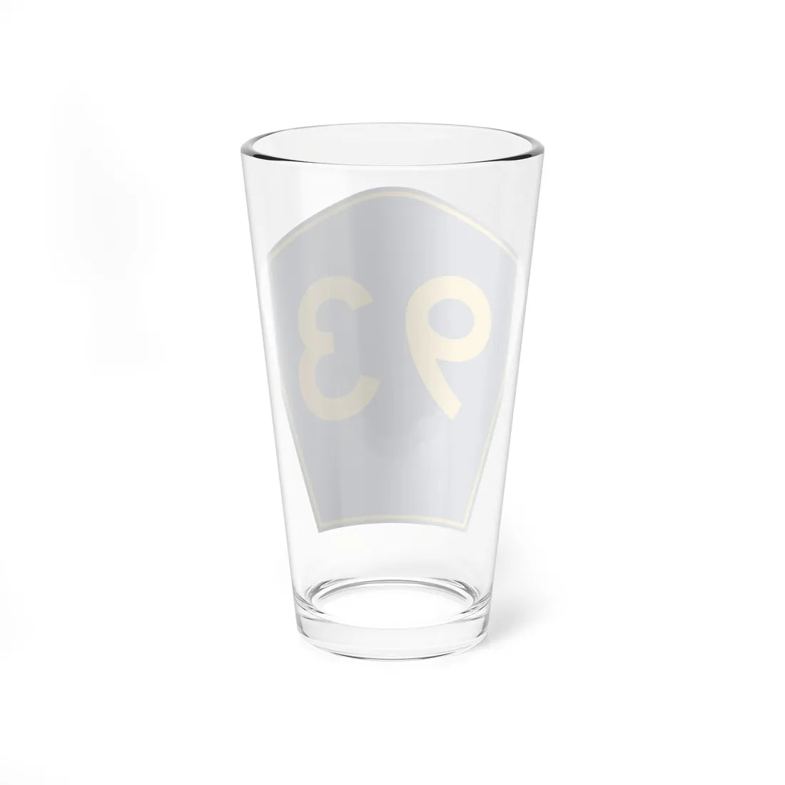 PR secondary 93 (Puerto Rico) (Road Sign) Pint Glass 16oz - Go Mug Yourself
