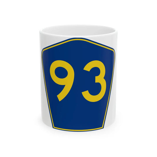 PR secondary 93 (Puerto Rico) (Road Sign) White Coffee Mug 11oz - Go Mug Yourself