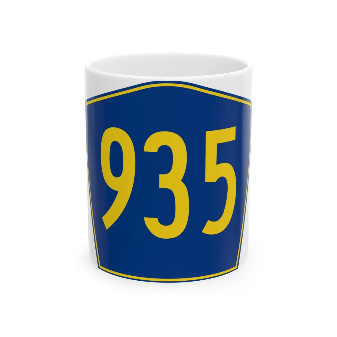 PR secondary 935 (Puerto Rico) (Road Sign) White Coffee Mug 11oz - Go Mug Yourself