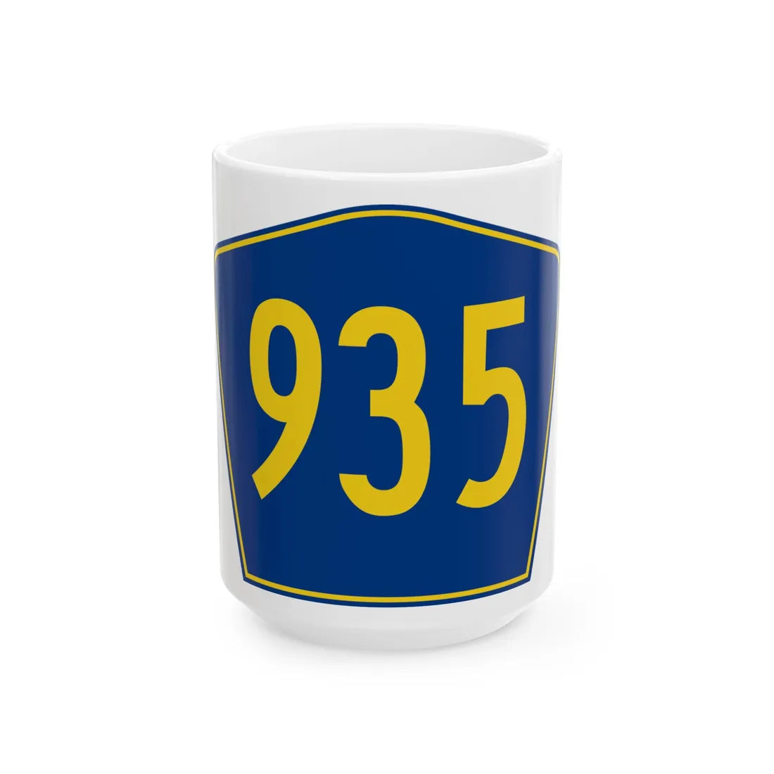 PR secondary 935 (Puerto Rico) (Road Sign) White Coffee Mug 15oz - Go Mug Yourself