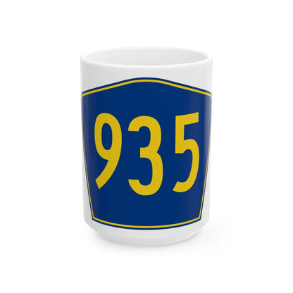 PR secondary 935 (Puerto Rico) (Road Sign) White Coffee Mug 15oz - Go Mug Yourself