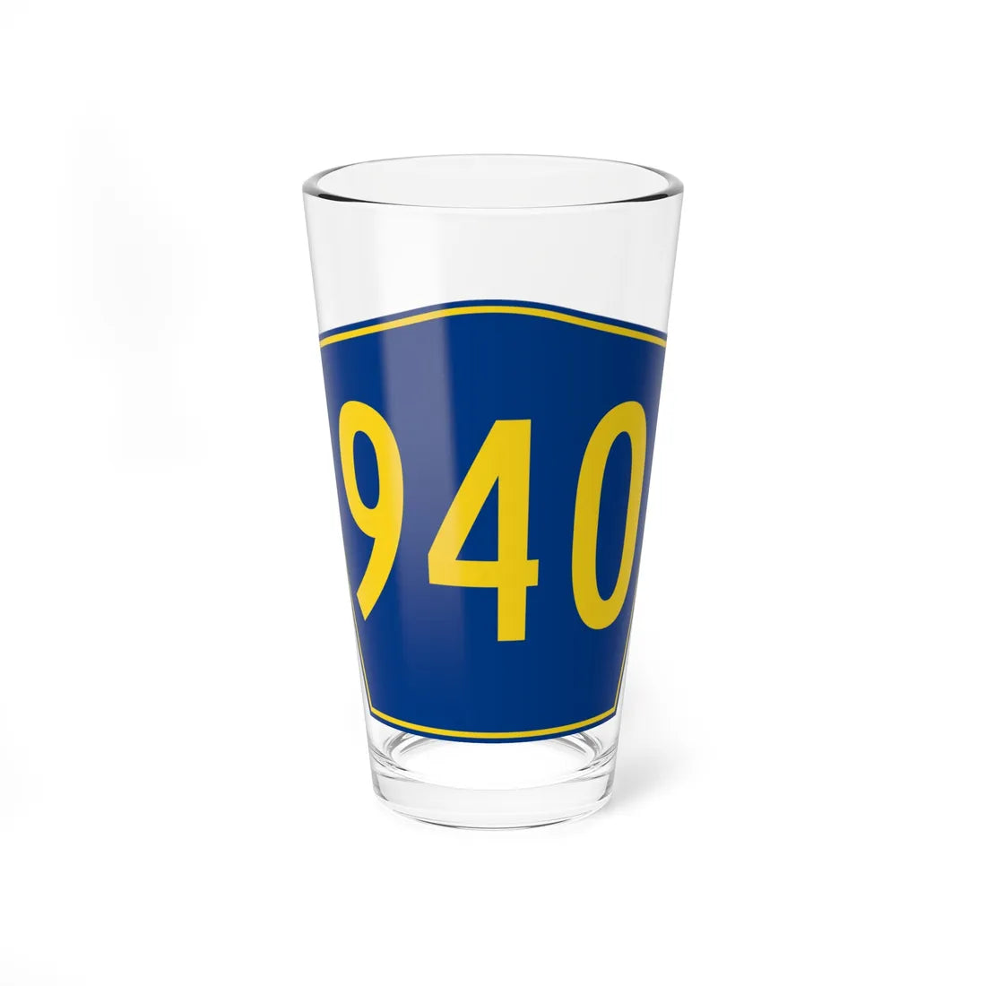 PR secondary 940 (Puerto Rico) (Road Sign) Pint Glass 16oz 16oz - Go Mug Yourself