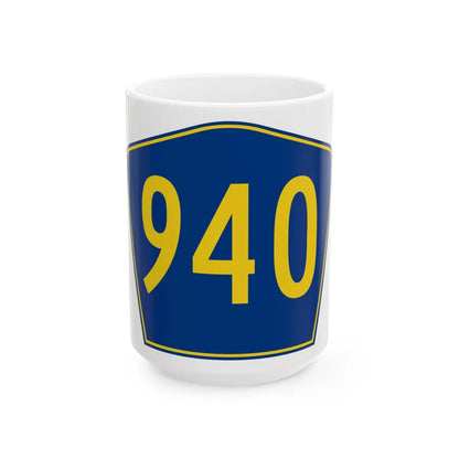 PR secondary 940 (Puerto Rico) (Road Sign) White Coffee Mug 15oz - Go Mug Yourself