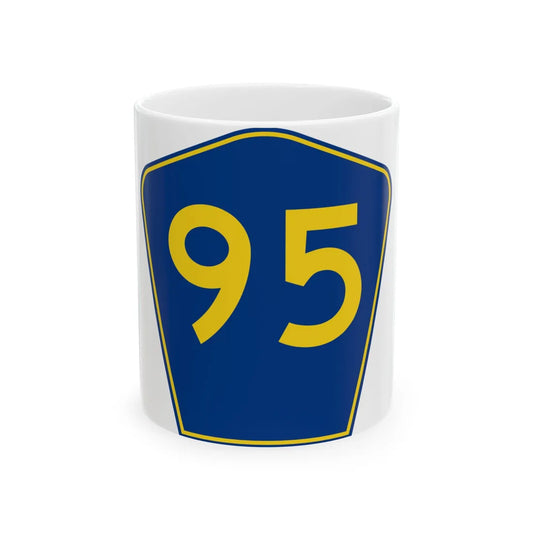 PR secondary 95 (Puerto Rico) (Road Sign) White Coffee Mug 11oz - Go Mug Yourself