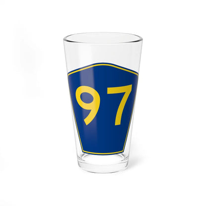 PR secondary 97 (Puerto Rico) (Road Sign) Pint Glass 16oz 16oz - Go Mug Yourself