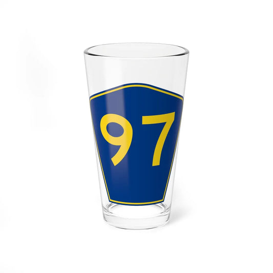 PR secondary 97 (Puerto Rico) (Road Sign) Pint Glass 16oz 16oz - Go Mug Yourself