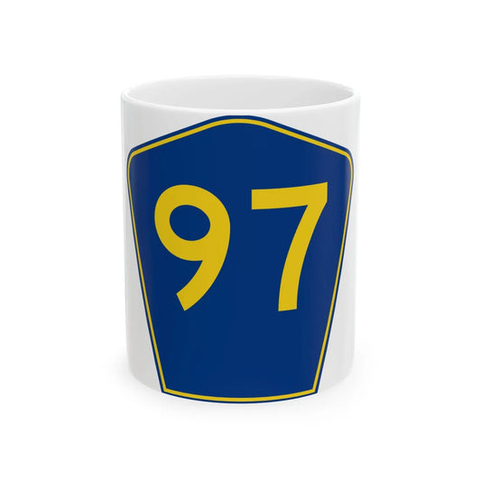 PR secondary 97 (Puerto Rico) (Road Sign) White Coffee Mug 11oz - Go Mug Yourself