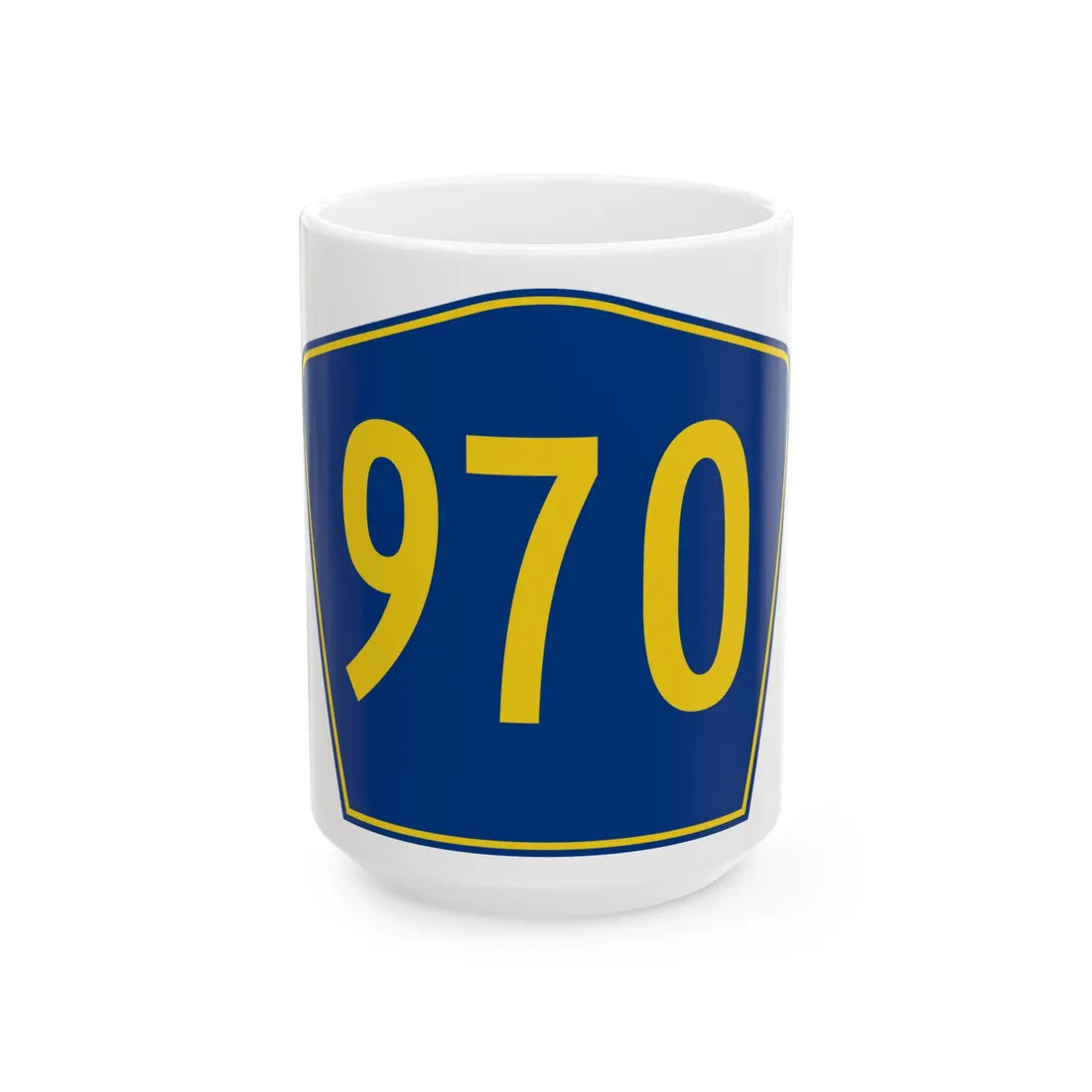 PR secondary 970 (Puerto Rico) (Road Sign) White Coffee Mug 15oz - Go Mug Yourself