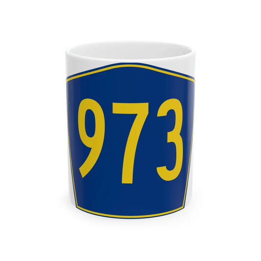 PR secondary 973 (Puerto Rico) (Road Sign) White Coffee Mug 11oz - Go Mug Yourself