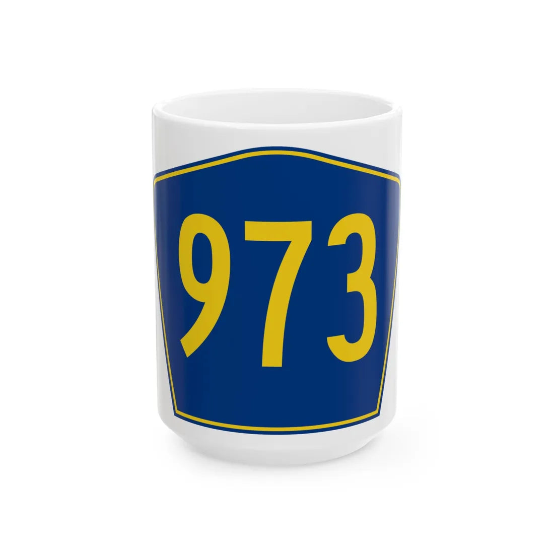 PR secondary 973 (Puerto Rico) (Road Sign) White Coffee Mug 15oz - Go Mug Yourself