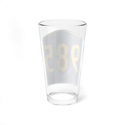 PR secondary 985 (Puerto Rico) (Road Sign) Pint Glass 16oz - Go Mug Yourself