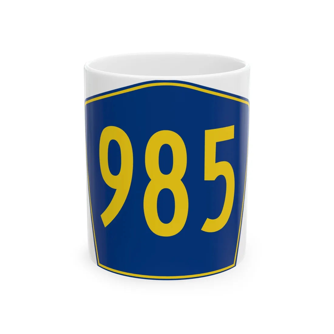 PR secondary 985 (Puerto Rico) (Road Sign) White Coffee Mug 11oz - Go Mug Yourself