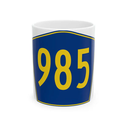 PR secondary 985 (Puerto Rico) (Road Sign) White Coffee Mug 11oz - Go Mug Yourself