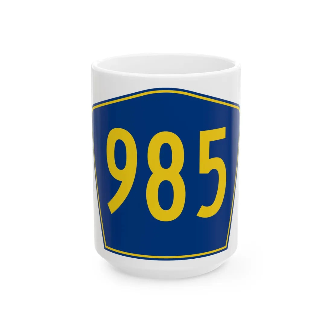 PR secondary 985 (Puerto Rico) (Road Sign) White Coffee Mug 15oz - Go Mug Yourself