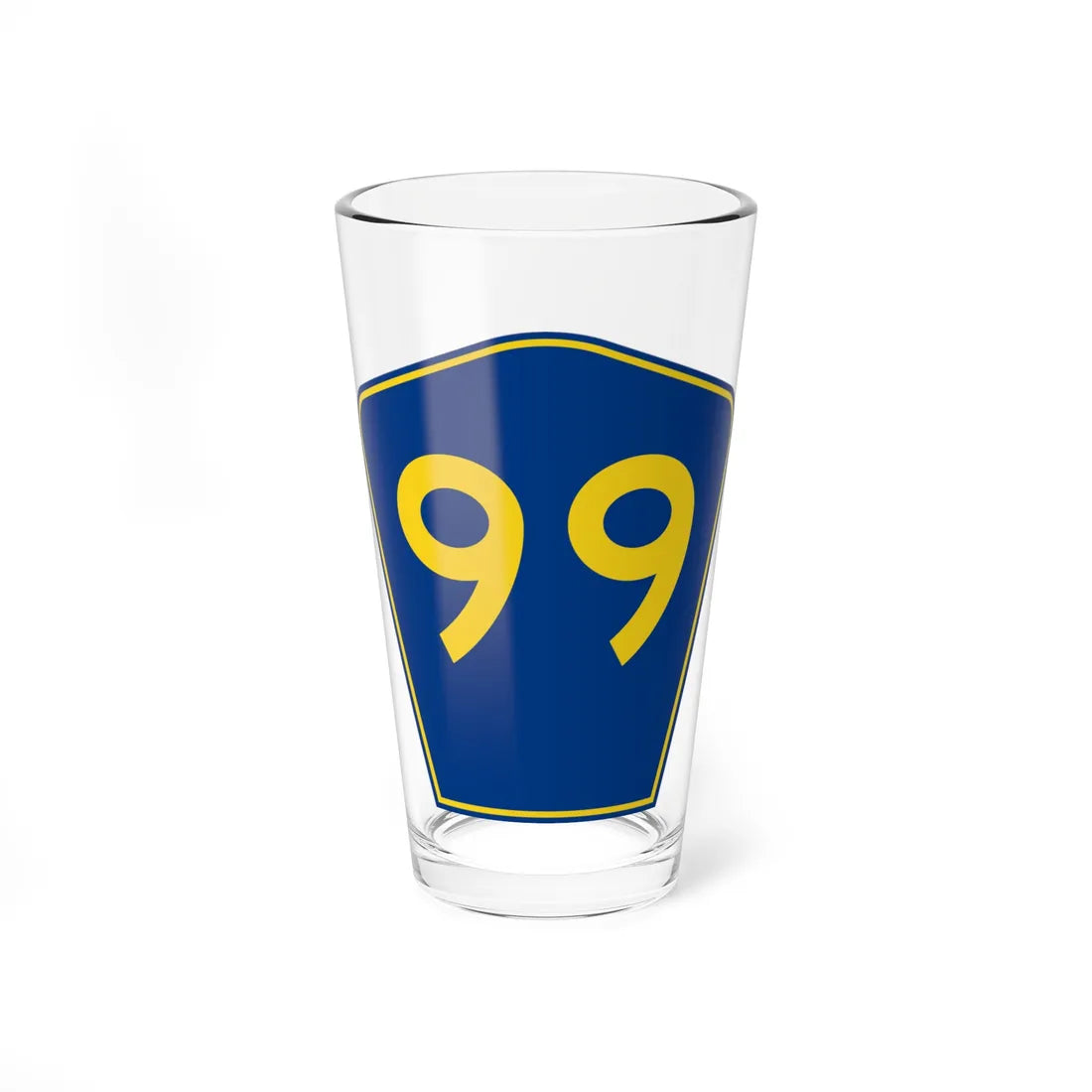 PR secondary 99 (Puerto Rico) (Road Sign) Pint Glass 16oz 16oz - Go Mug Yourself