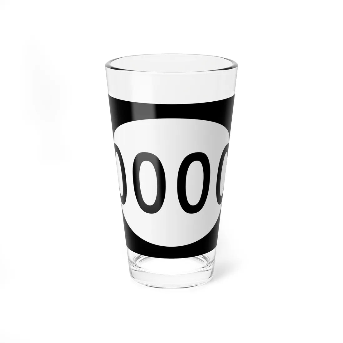 PR tertiary 0000 (Puerto Rico) (Road Sign) Pint Glass 16oz 16oz - Go Mug Yourself