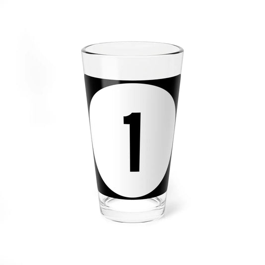 PR tertiary 1 (Puerto Rico) (Road Sign) Pint Glass 16oz 16oz - Go Mug Yourself