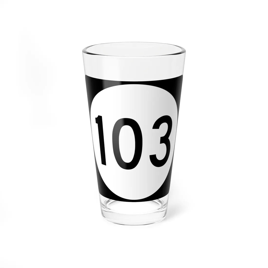 PR tertiary 103 (Puerto Rico) (Road Sign) Pint Glass 16oz 16oz - Go Mug Yourself