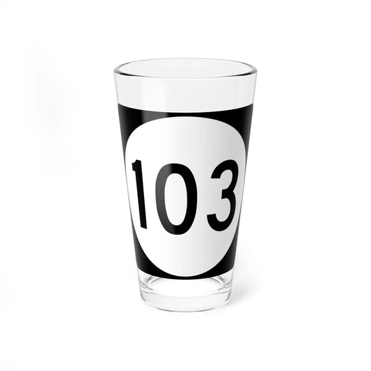 PR tertiary 103 (Puerto Rico) (Road Sign) Pint Glass 16oz 16oz - Go Mug Yourself