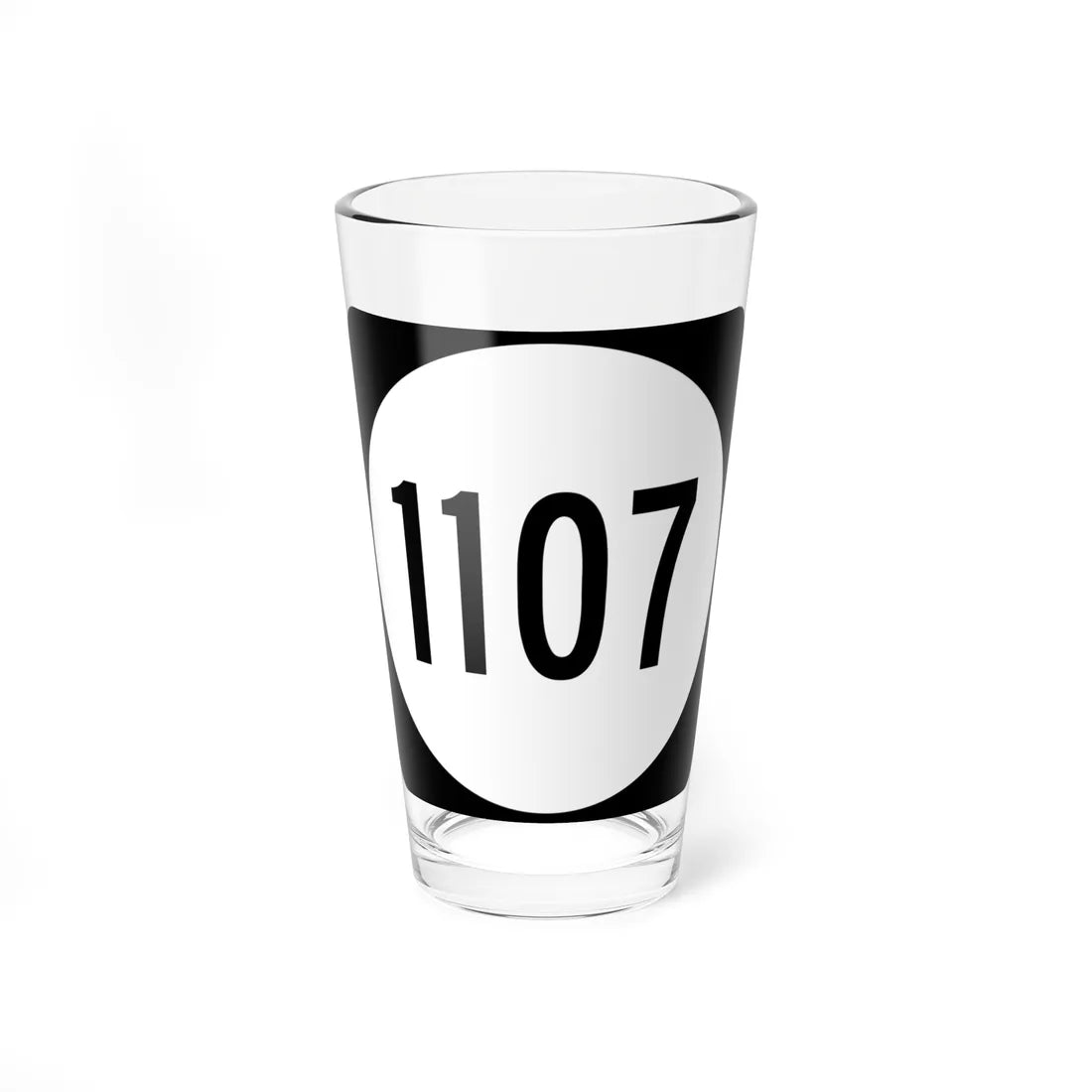 PR tertiary 1107 (Puerto Rico) (Road Sign) Pint Glass 16oz 16oz - Go Mug Yourself