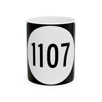PR tertiary 1107 (Puerto Rico) (Road Sign) White Coffee Mug 11oz - Go Mug Yourself