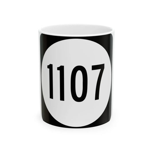 PR tertiary 1107 (Puerto Rico) (Road Sign) White Coffee Mug 11oz - Go Mug Yourself