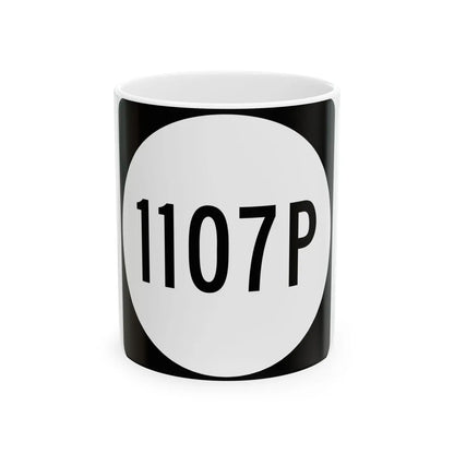 PR tertiary 1107P (Puerto Rico) (Road Sign) White Coffee Mug 11oz - Go Mug Yourself