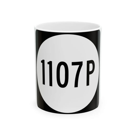 PR tertiary 1107P (Puerto Rico) (Road Sign) White Coffee Mug 11oz - Go Mug Yourself
