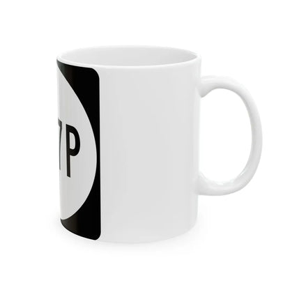 PR tertiary 1107P (Puerto Rico) (Road Sign) White Coffee Mug - Go Mug Yourself